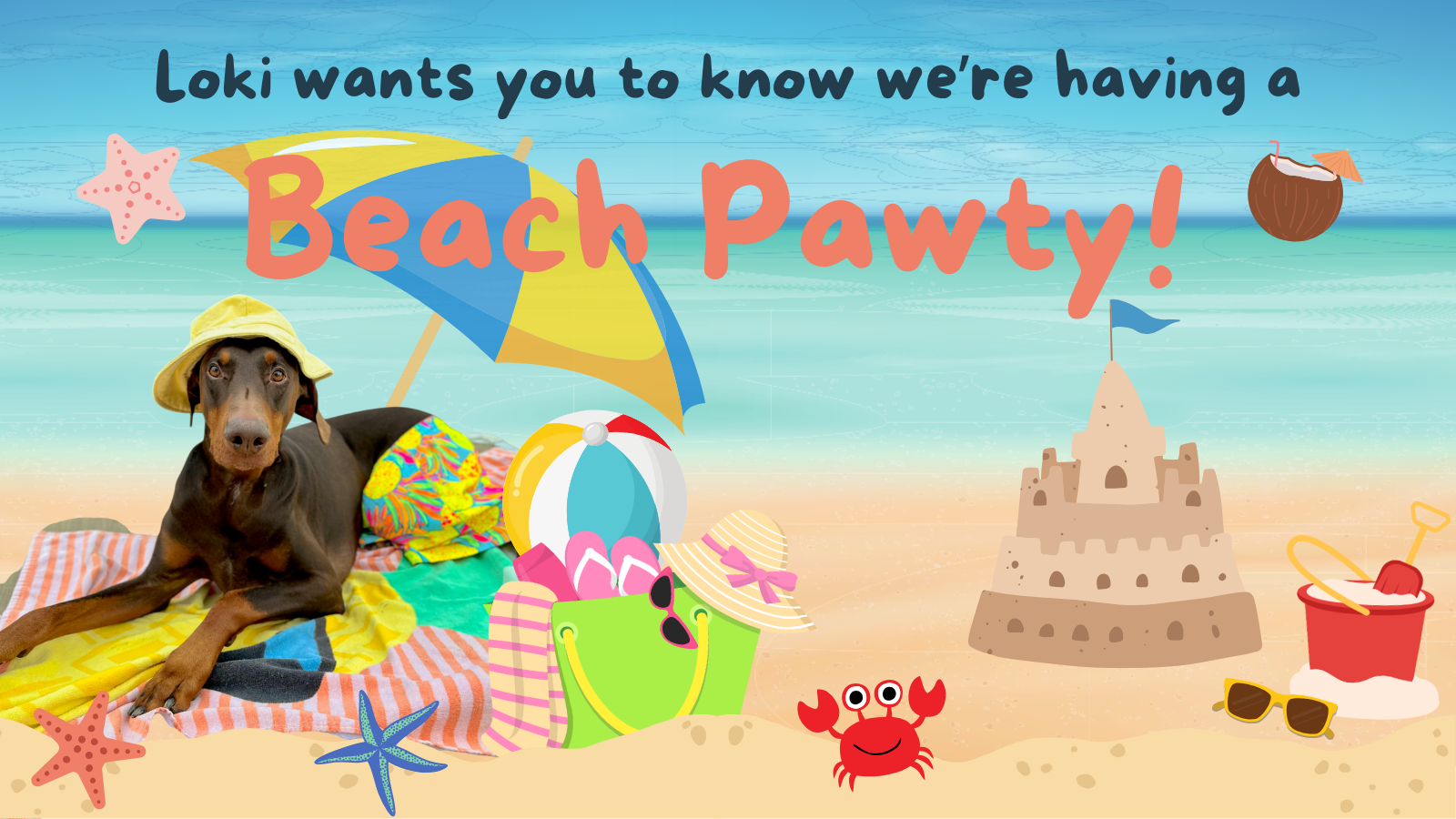 🌴 Join Us (and Loki) for a Beach Pawty at Nano Brew! 🐾